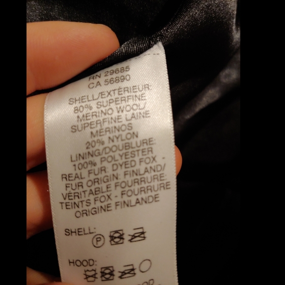 NWOT Pendleton Black Superfine Merino coat - Picture 4 of 5